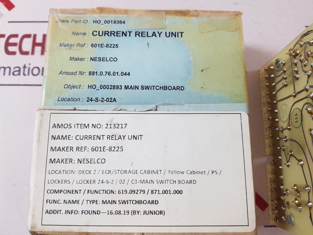 Neselco 601E8225 Start Current Time Unit