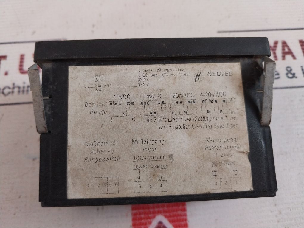 Neutec D 9648 Rb Digital panel Meter 46-60 Hz