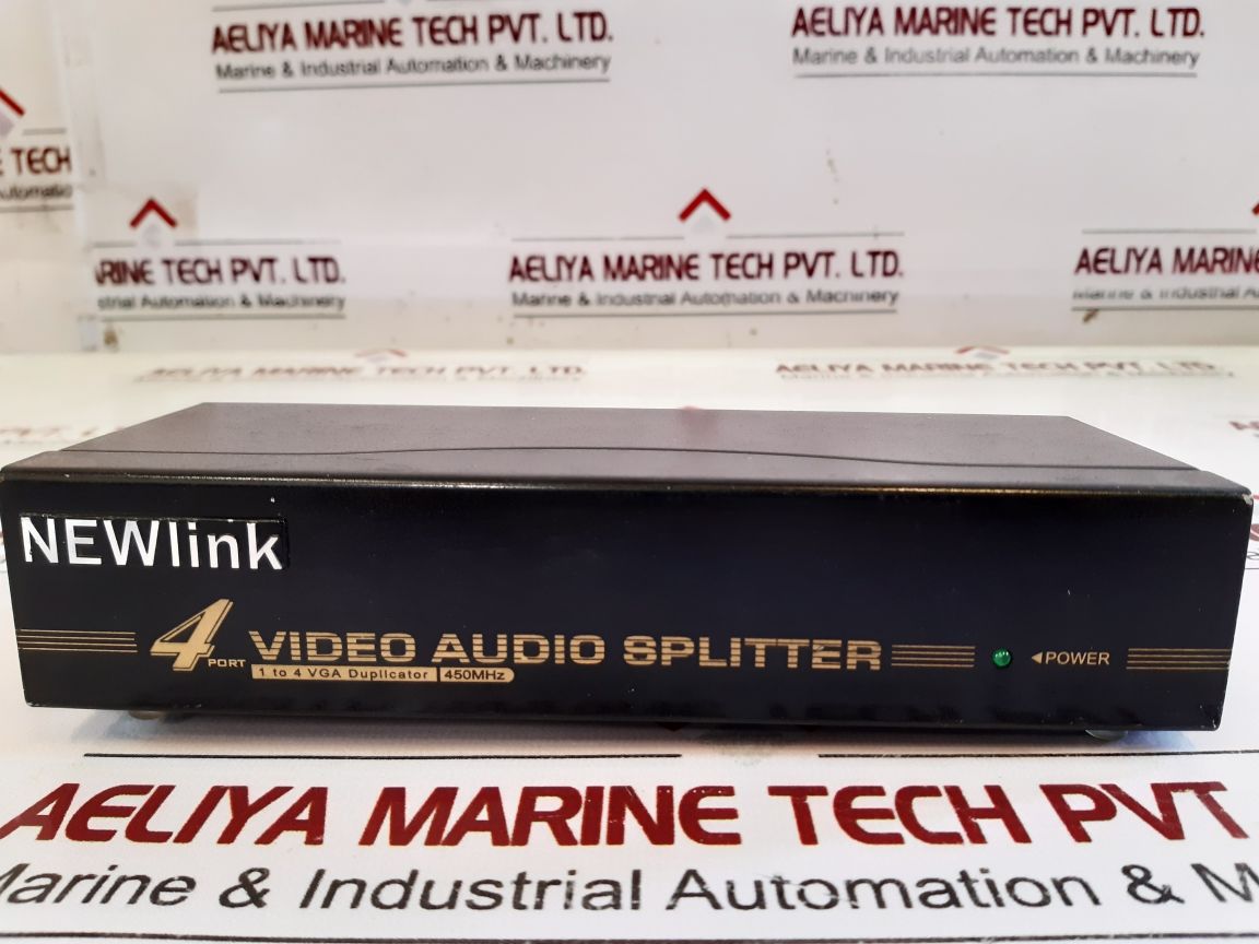 Newlink 4 Port Video Audio Splitter