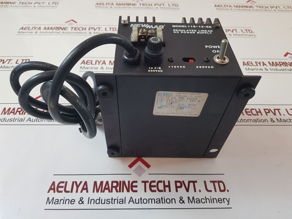 Newmar 115-12-6E Regulated Linear Dc Power Supply
