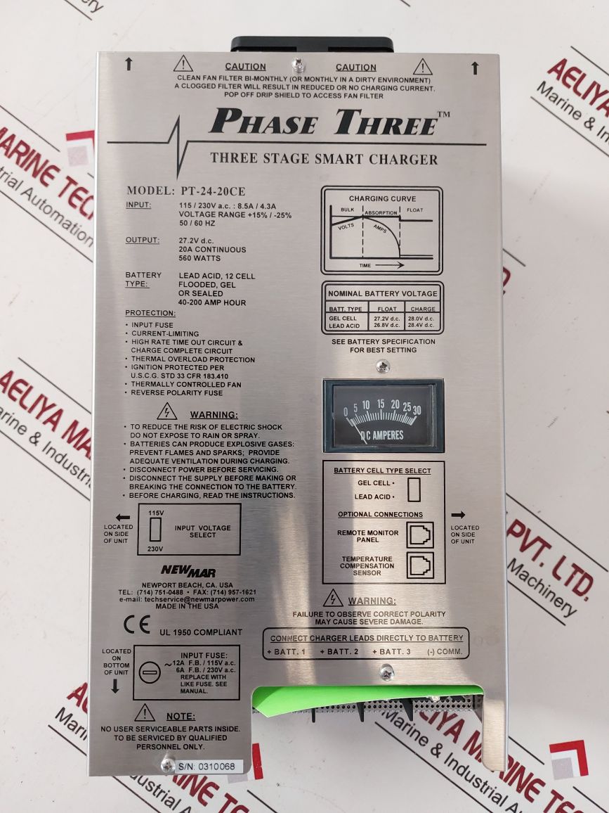 Newmar Phase Three Pt-24-20Ce Smart Charger 