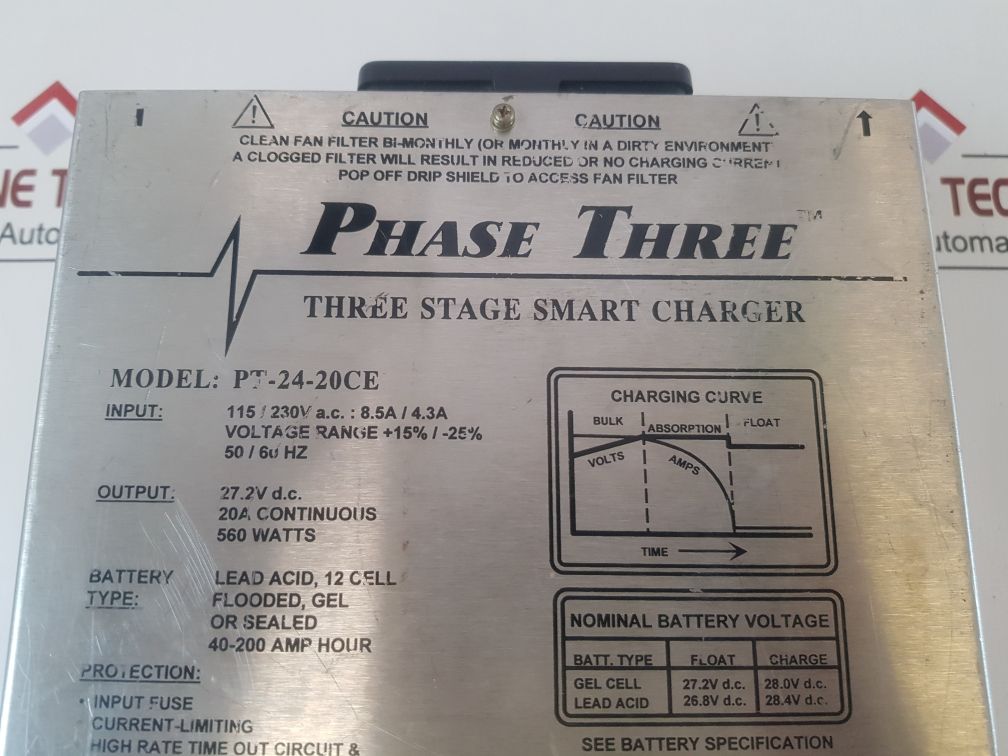Newmar Phase Three Pt-24-20Ce Three Stage Smart Charger