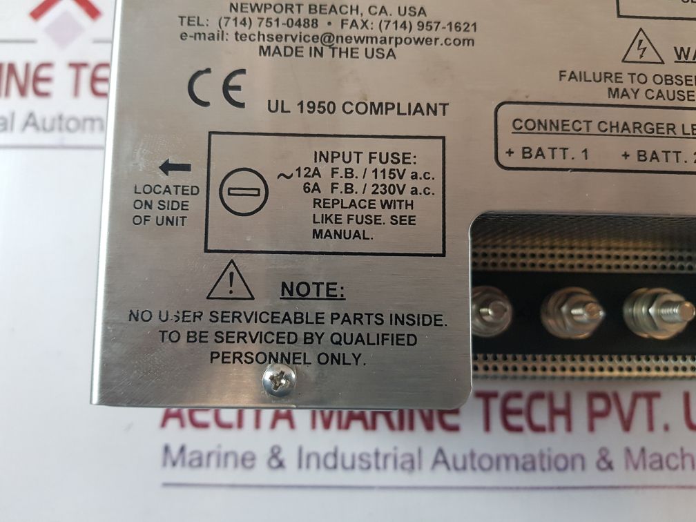 Newmar phase three pt-24-20ce smart charger 115/230v