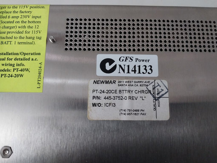 Newmar Pt-24-20Ce Phase Three Smart Charger 560 Watts