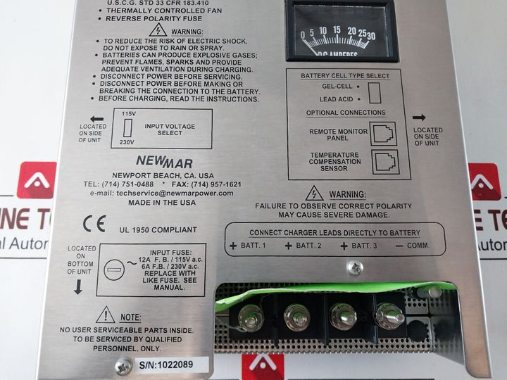 Newmar Pt-24-20Ce Phase Three Smart Charger 560 Watts