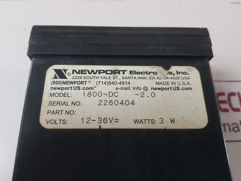 Newport 1800-dc Temperature Process And Strain Controller
