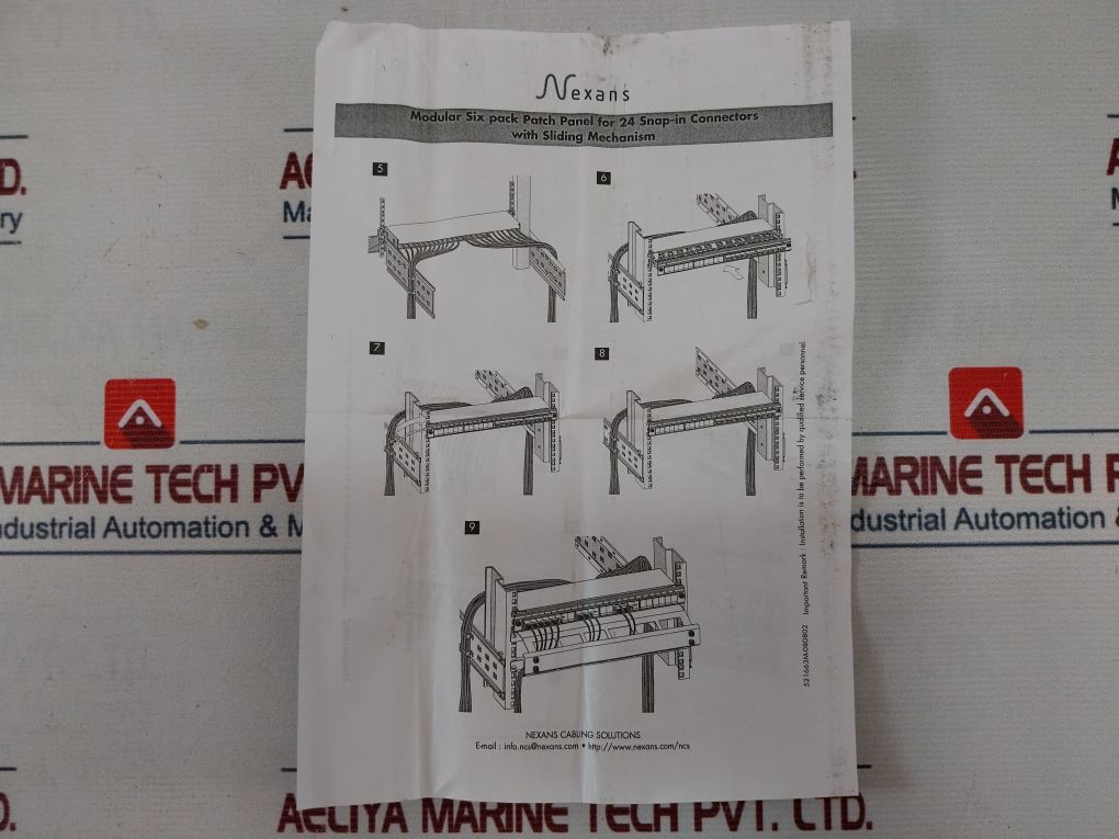 Nexans N-521.663 Modular Six Pack Patch Panel