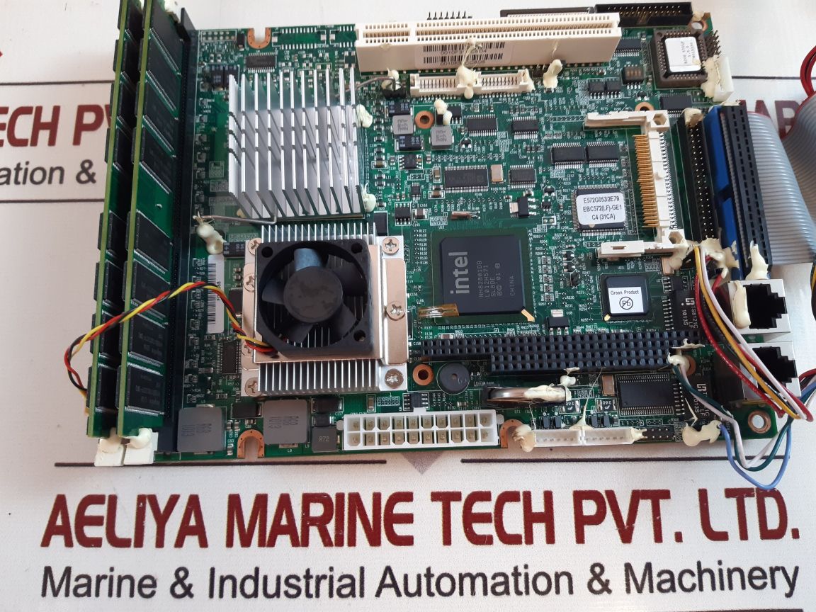 Nexcom Ebc572-lf Rev. C Single Board Computer With Ram And Disk Drive