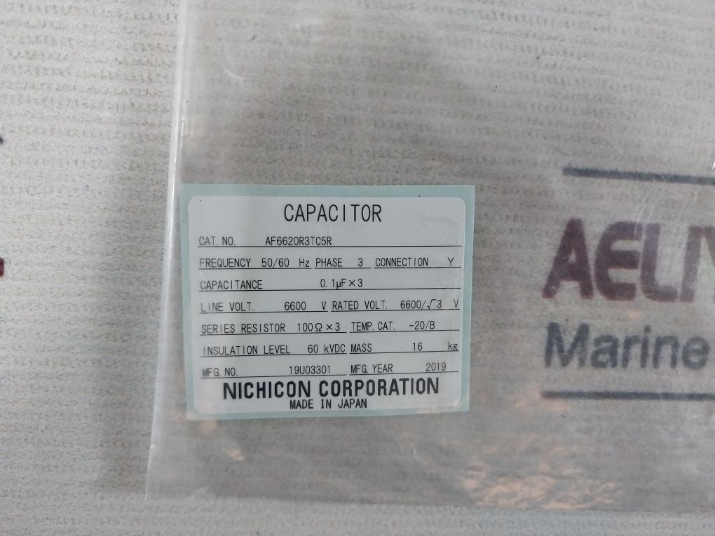 Nichicon Af6620R3Tc5R Capacitor 50/60Hz
