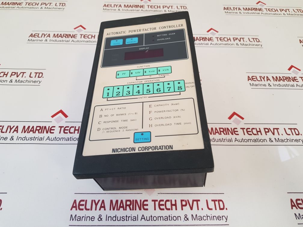 Nichicon Cascpl358E Automatic Power-factor Controller