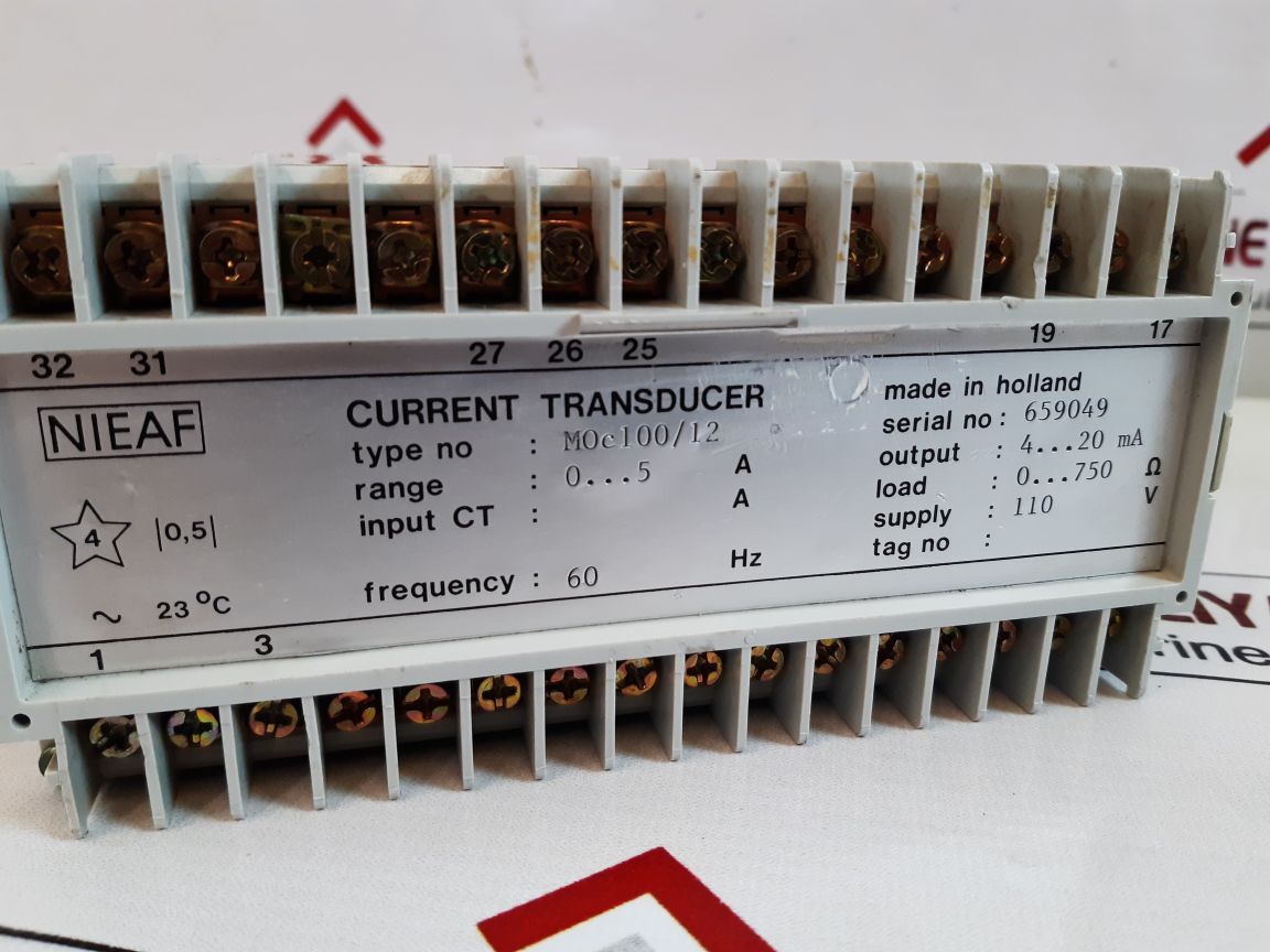 Nieaf Moc10012 Current Transducer 0...5A
