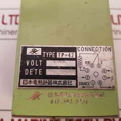 Nihon Dennetsu Keiki Tp-42 Thermostat 100-400°C