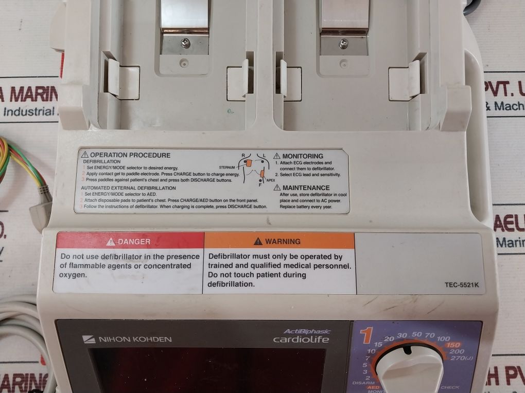 Nihon Kohden Tec5521K Defibrillator Aeliya Marine Tech®
