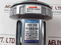 Nihon Seiki Nh-503J2-m30 Snap Trap Drain Trap