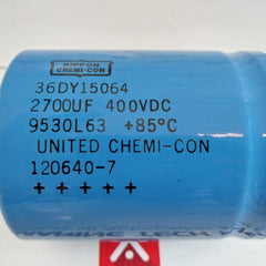 Nippon 36Dy15064 Capacitor 2700Uf 400Vdc,9530L63 85°C