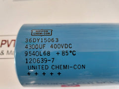 Nippon Chemi-con 36Dy15063 Capacitor 9540L68 85°C