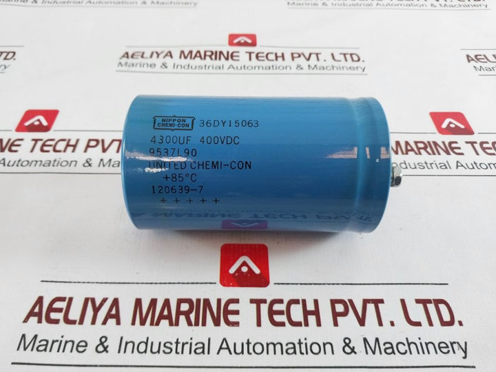 Nippon Chemi-con 36Dy15063 4300Uf Capacitor 9537L90 +85°C