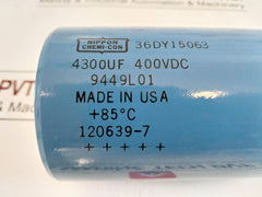 Nippon Chemi-con 36Dy15063 Capacitor 400Vdc
