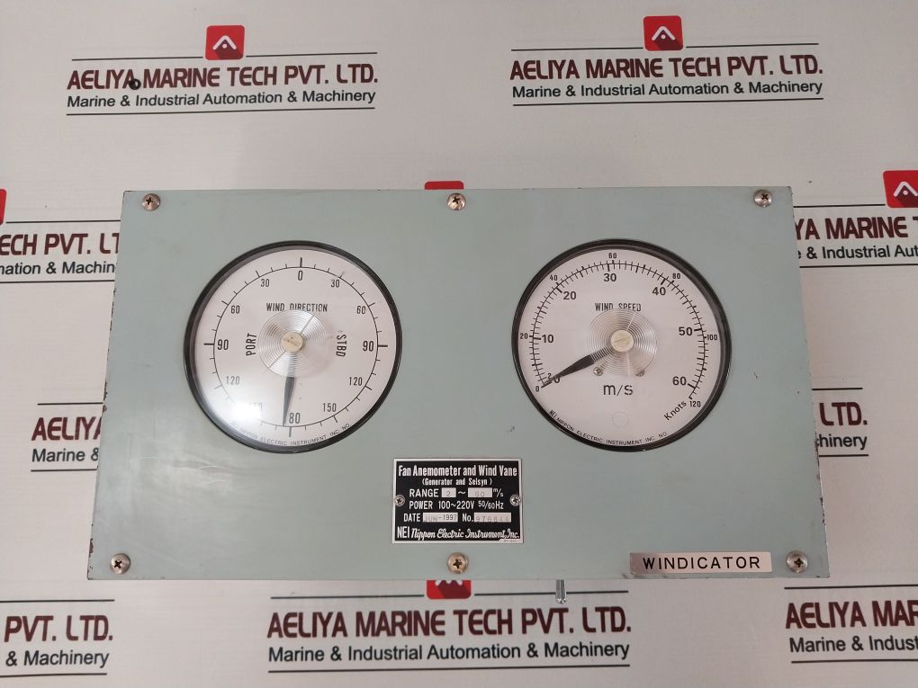 Nippon Electric 976644 Fan Anemometer And Wind Vane 100-220 Vac