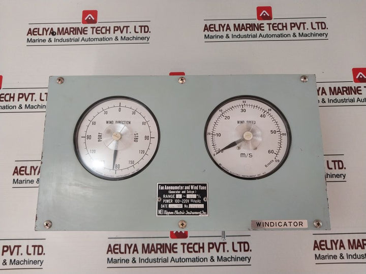 Nippon Electric 976644 Fan Anemometer And Wind Vane 100-220 Vac