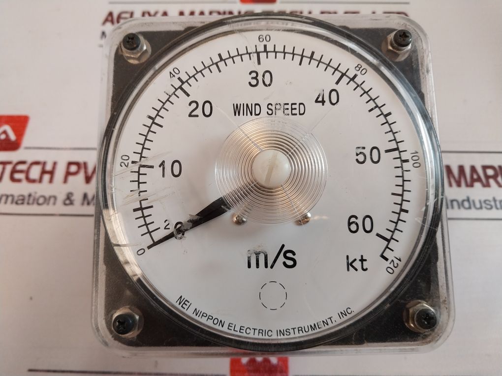 Nippon Electric Np-660A Fan Anemometer And Wind Vane Speed Indicator