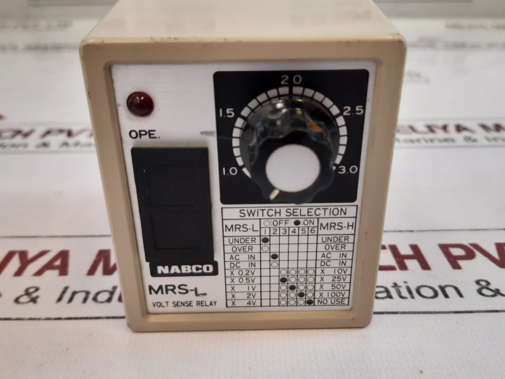 Nippon Mrs-l Volt Sense Relay Dc24V
