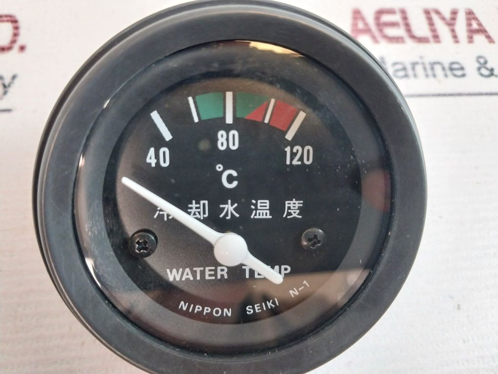 Nippon Seiki N-1 Water Temperature Gauge 40-120°C