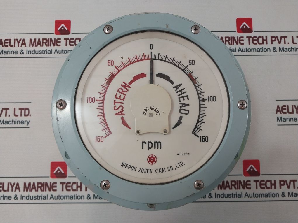Nippon Zosen Kikai Jis-f-8521 Electric Propeller Shaft Revolution Indicator