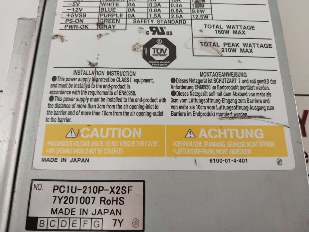 Nipron Pc1U-210P-x2S Power Supply