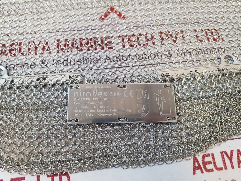 Niroflex 2000 metal mesh apron 7545