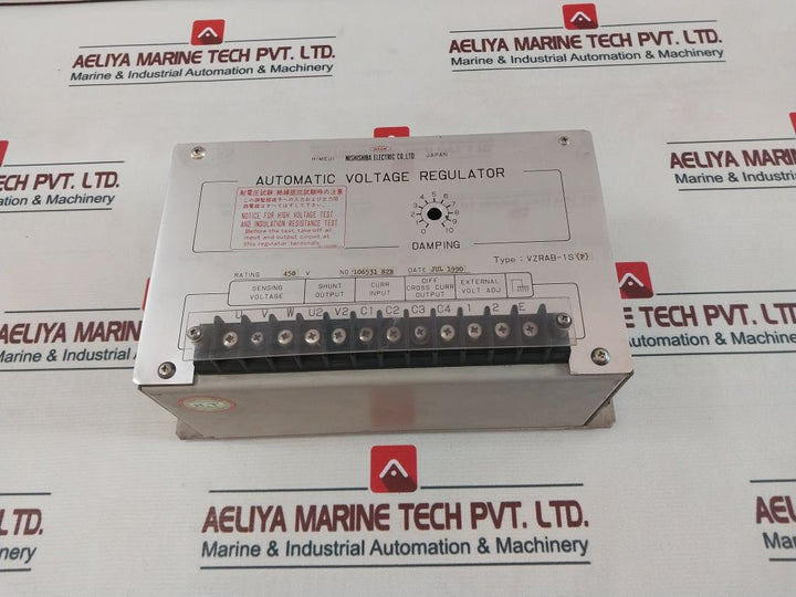 Nishishiba Electric Vzrab-1S(P) Automatic Voltage Regulator 450V