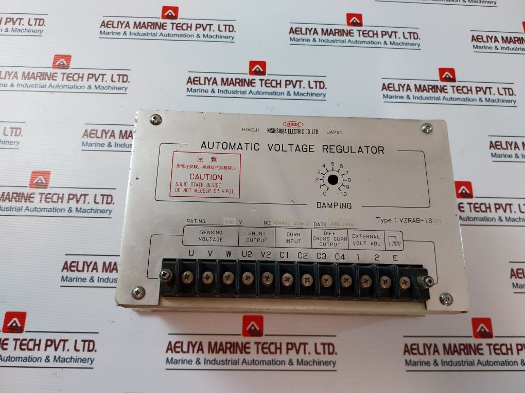 Nishishiba Vzrab-1S(P) Automatic Voltage Regulator 354401 E1B-3 450V
