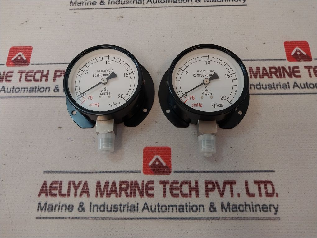 Nisshin-keiki 75 Bt-1 G1/4 Pressure Gauge