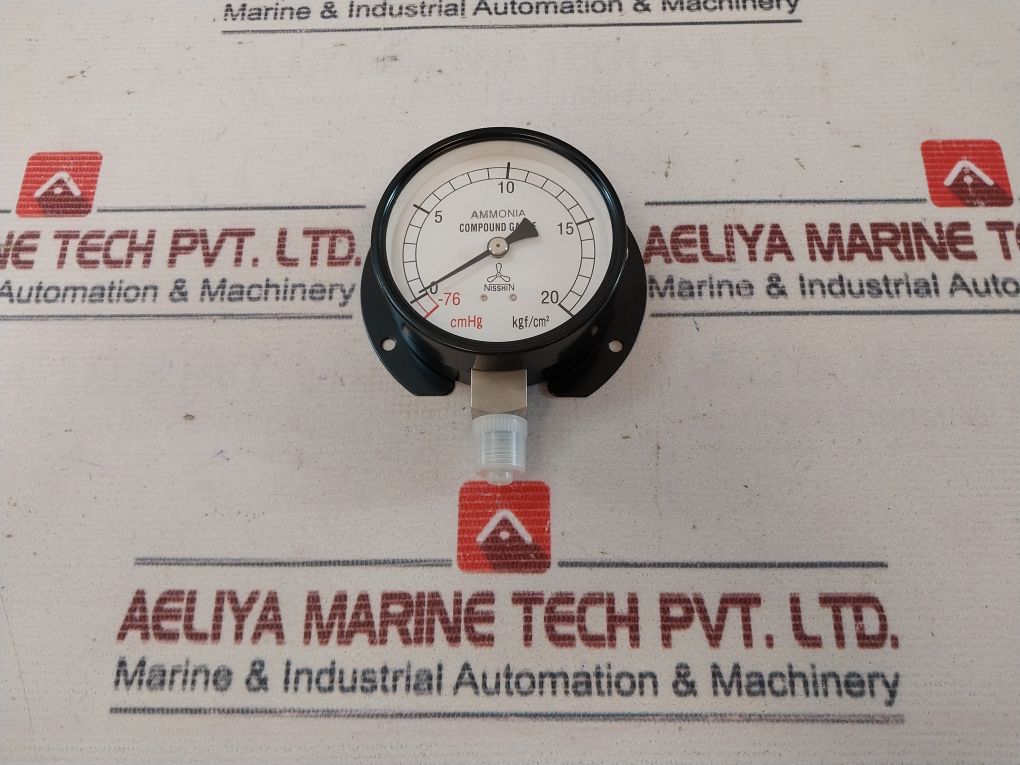 Nisshin-keiki 75 Bt-1 G14 Pressure Gauge
