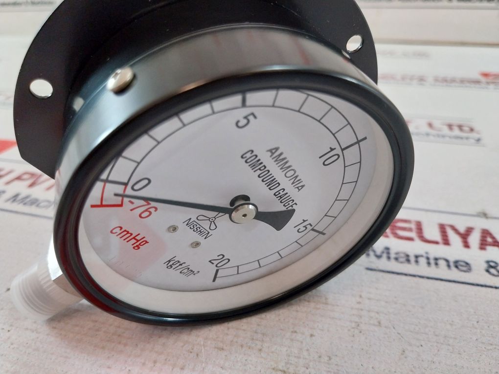 Nisshin 0-20 Kgf/Cm2 Pressure Gauge 75Mm