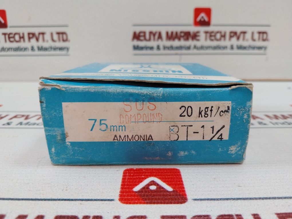 Nisshin 0-20 Kgf/Cm2 Pressure Gauge 75Mm