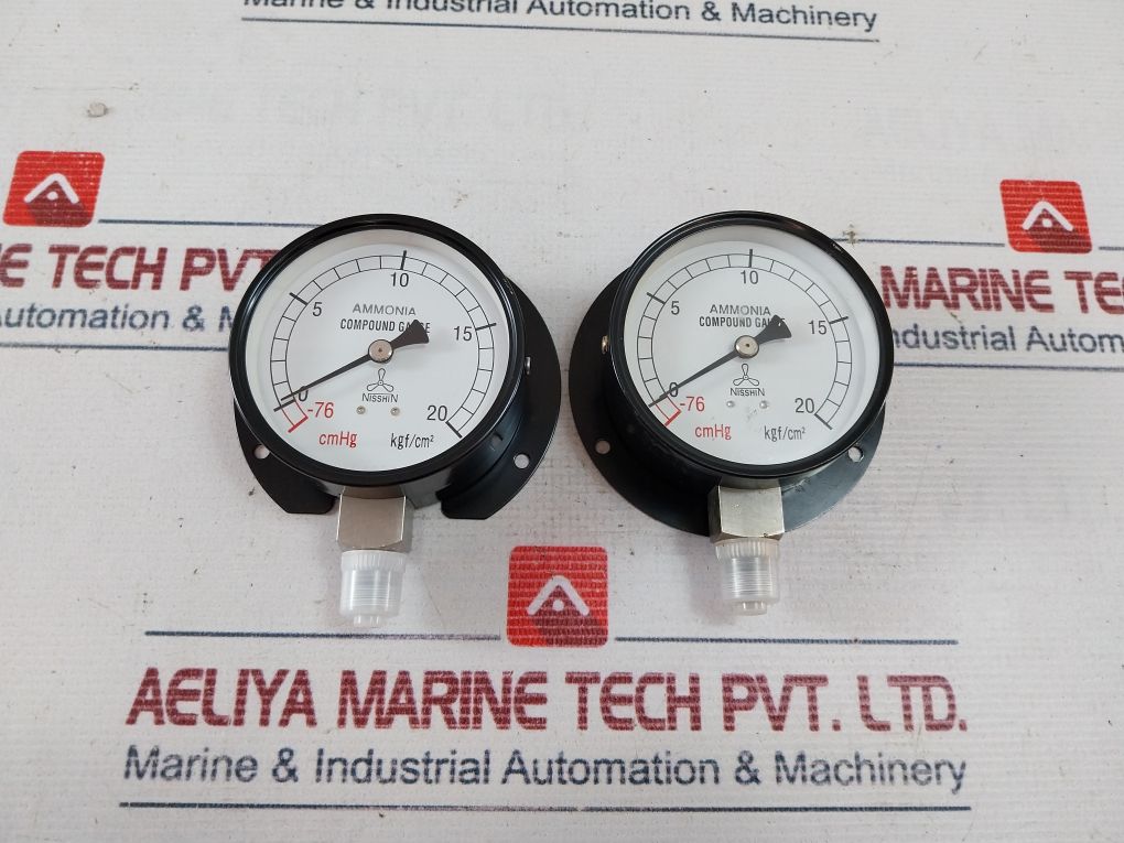 Nisshin 0-20 Kgf/Cm2 Pressure Gauge 75Mm