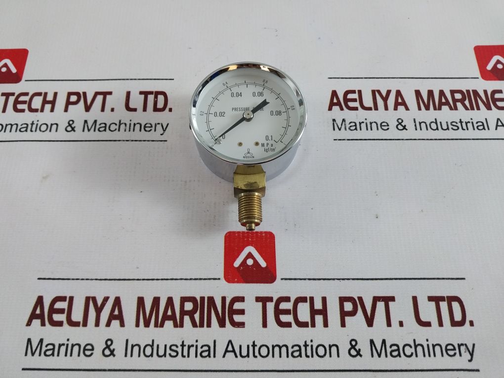 Nisshin B-7505 Pressure Gauge 0 To 1 Kgf/Cm²
