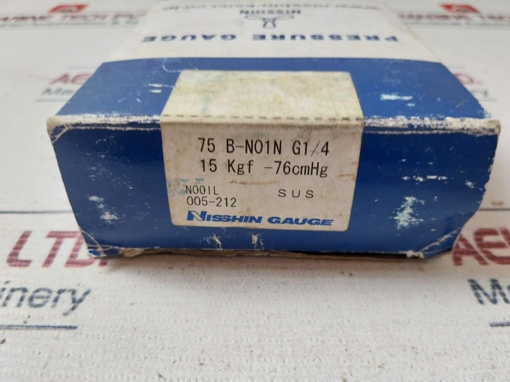Nisshin 75B-n01N G1/4 Pressure Gauge