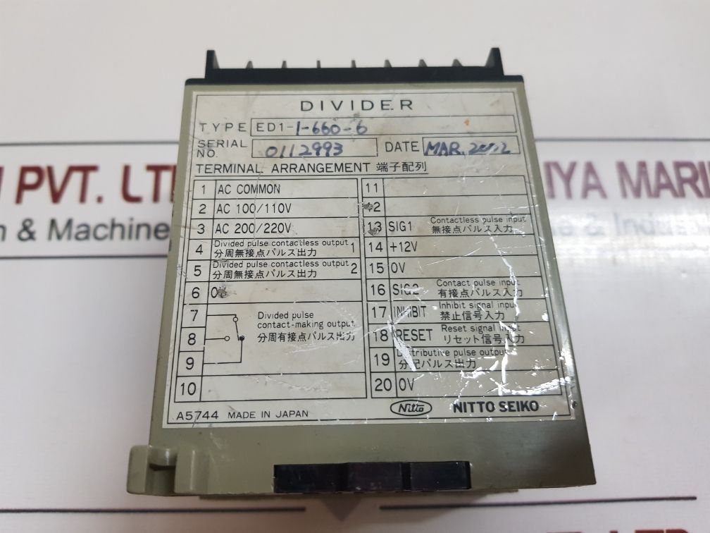 Nitto Seiko Ed1-1-660-6 Converter