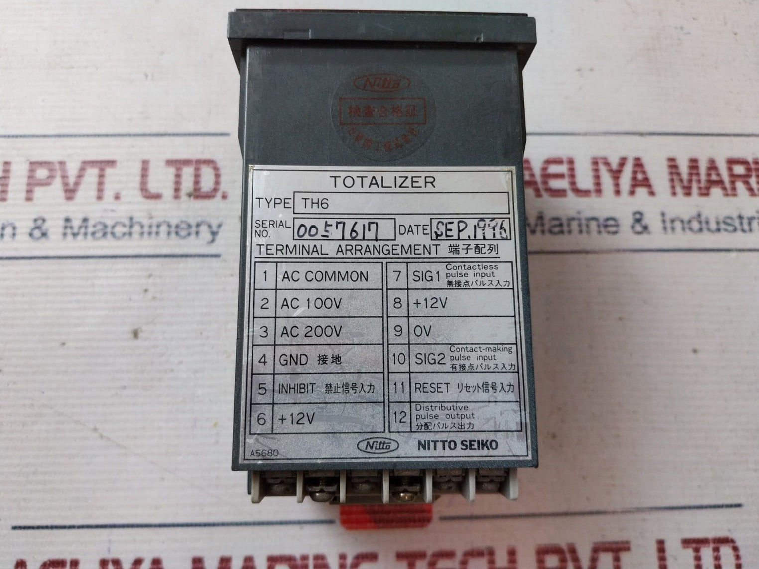 Nitto Seiko Th6 Digital Totalizer +12V