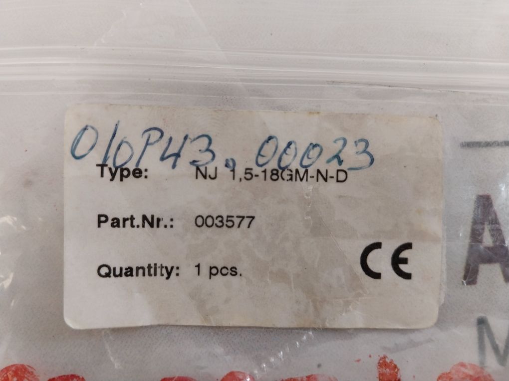 Pepperl + Fuchs Nj1,5-18Gm-n-d Proximity Switch/Inductive Sensor