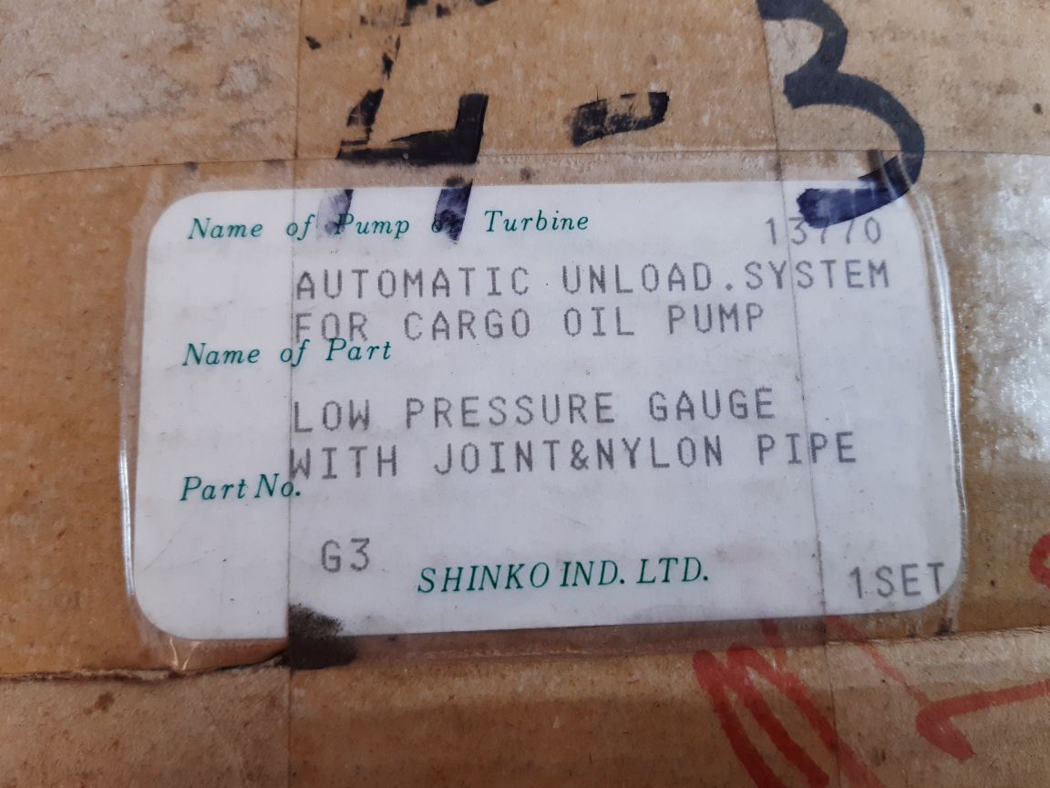 Nks low pressure gauge with joint & nylon pipe
