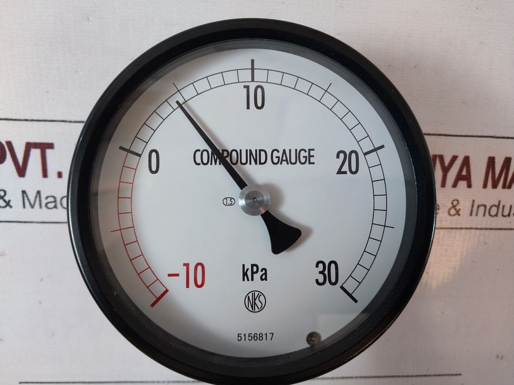 Nks Be10-131 X 30 Kpa Compound Gauge