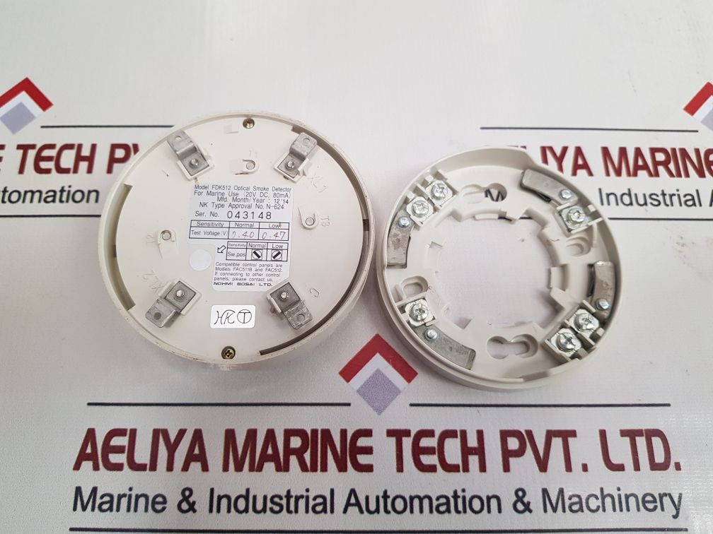 Nohmi Bosai Fdk512 Optical Smoke Detector