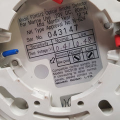 Nohmi Bosai Fdk512 80Ma Optical Smoke Detector 