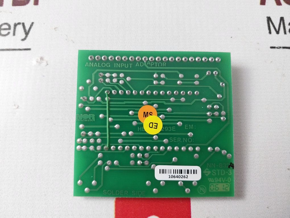 Nor Control Nn-832.4 Analog Input Adaptor Pcb Card He-220293E
