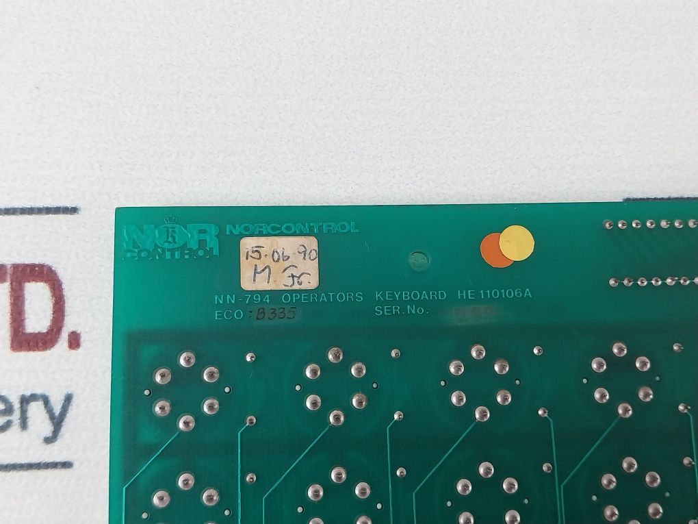 Nor Control Nn-794 Operators Keyboard He110106A