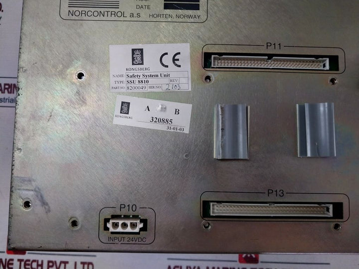 Nor Control Ssu 8810 Safety System Unit 24Vdc