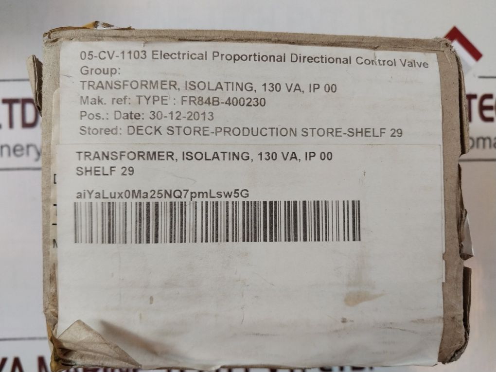 Noratel Fr84B-400230 Isolating Transformer 3-070-100687